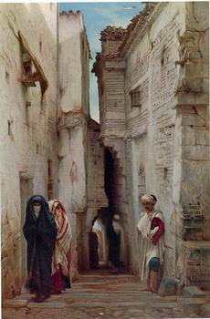 Arab or Arabic people and life. Orientalism oil paintings 572